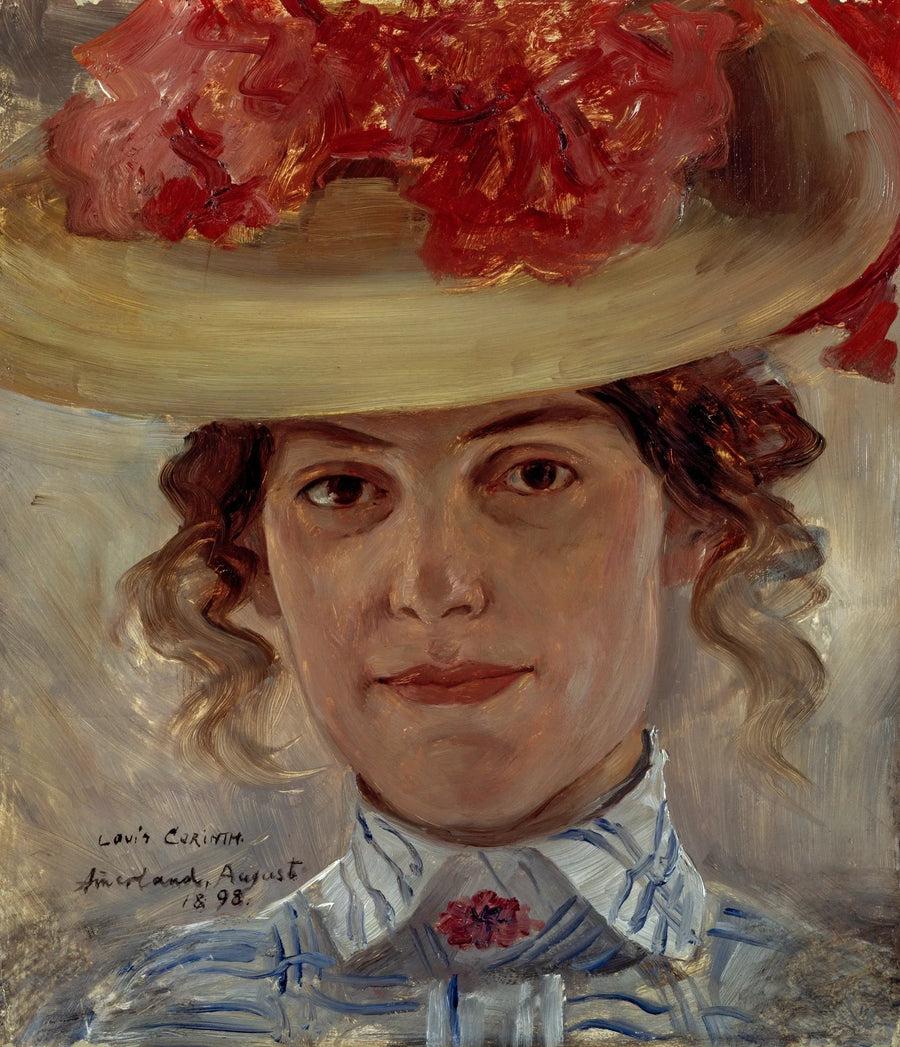 Portrait d'une femme avec un chapeau - Lovis Corinth
