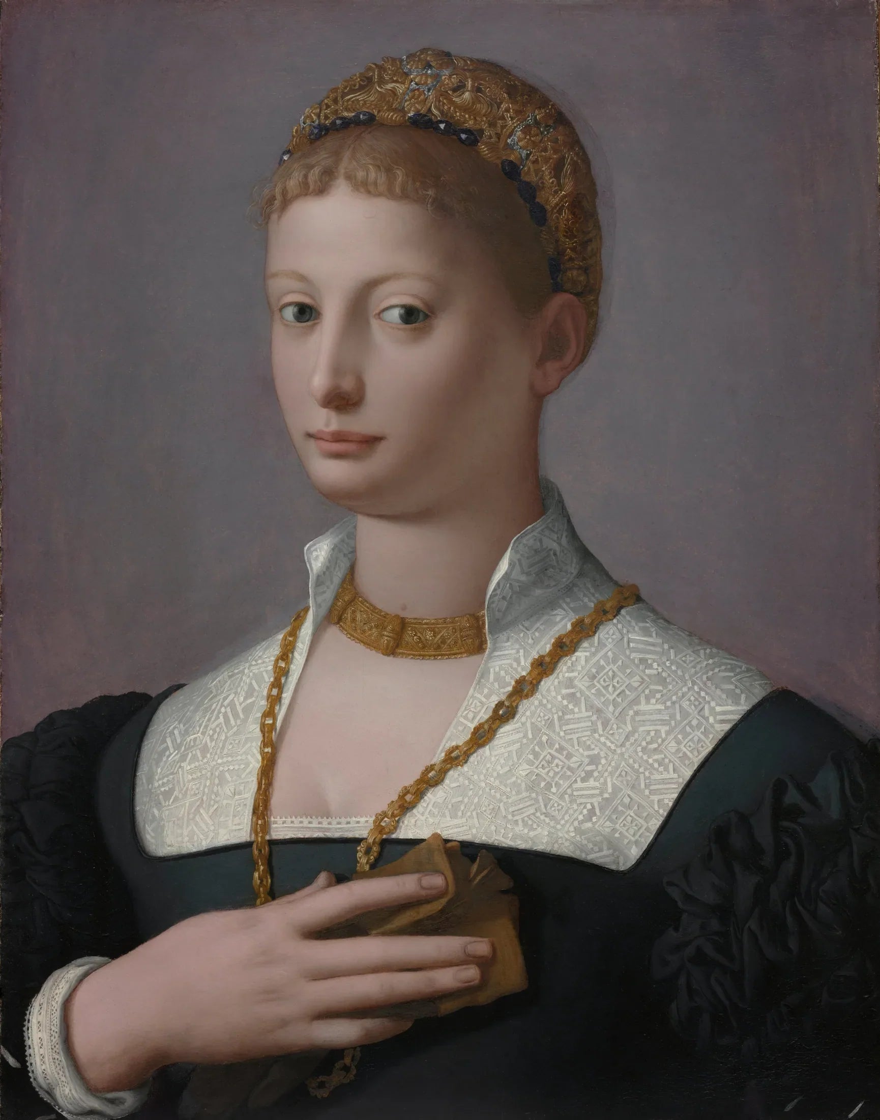Portrait d'une femme - Bronzino image 1 reproduction réalisée par Alpha Reproduction