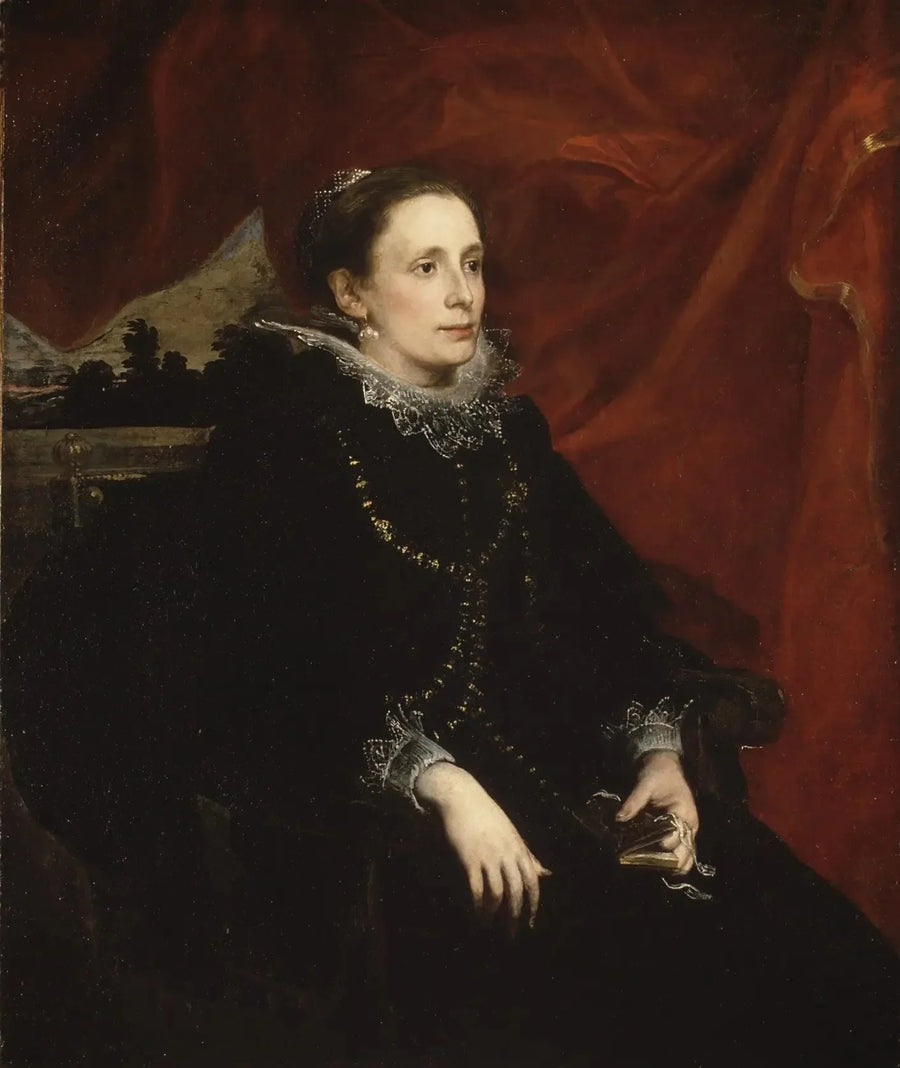 Portrait d'une femme, dite la marquise Durazzo - Antoine van Dyck