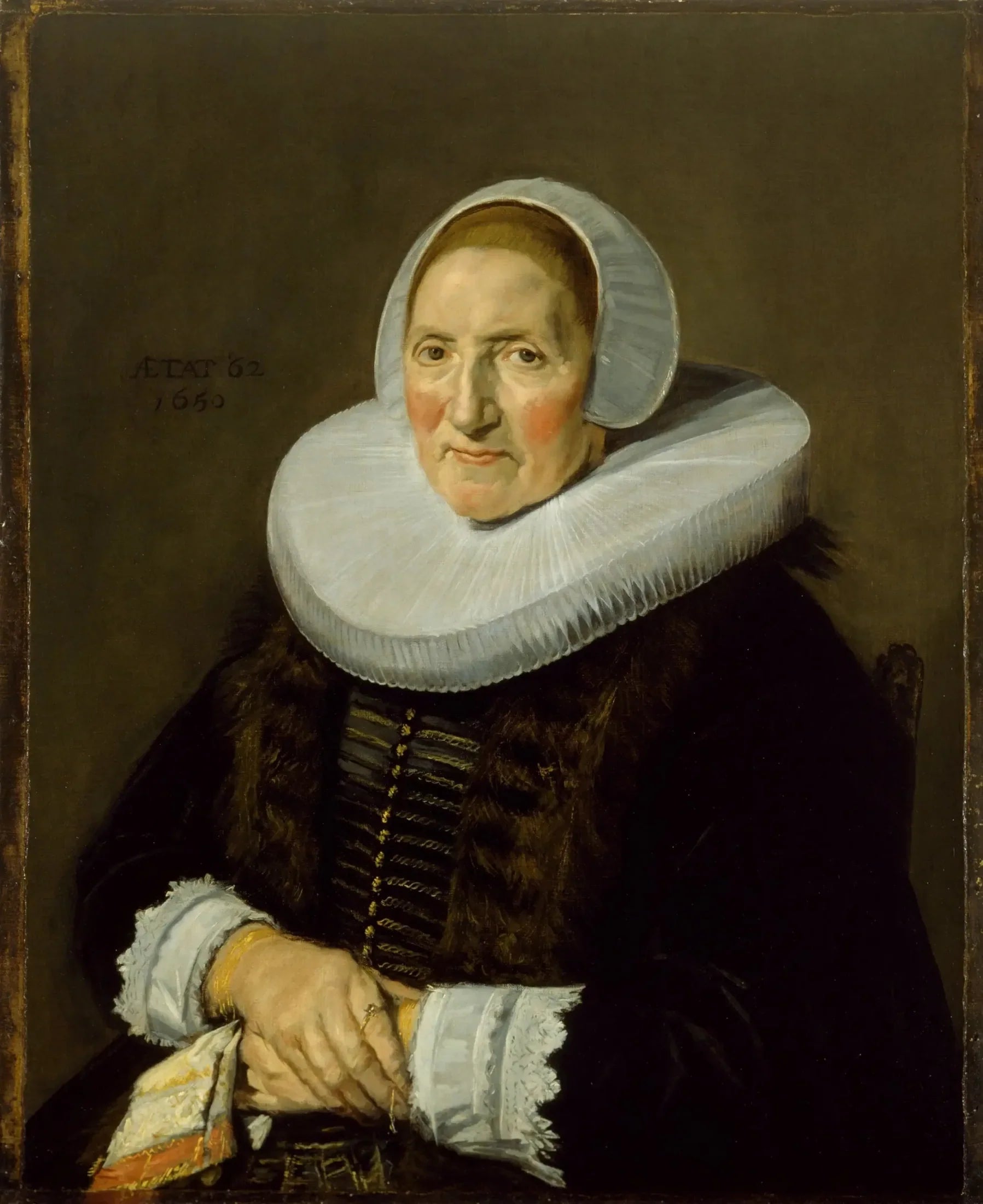 Portrait d'une femme - Frans Hals image 1 reproduction artisanale de tableau