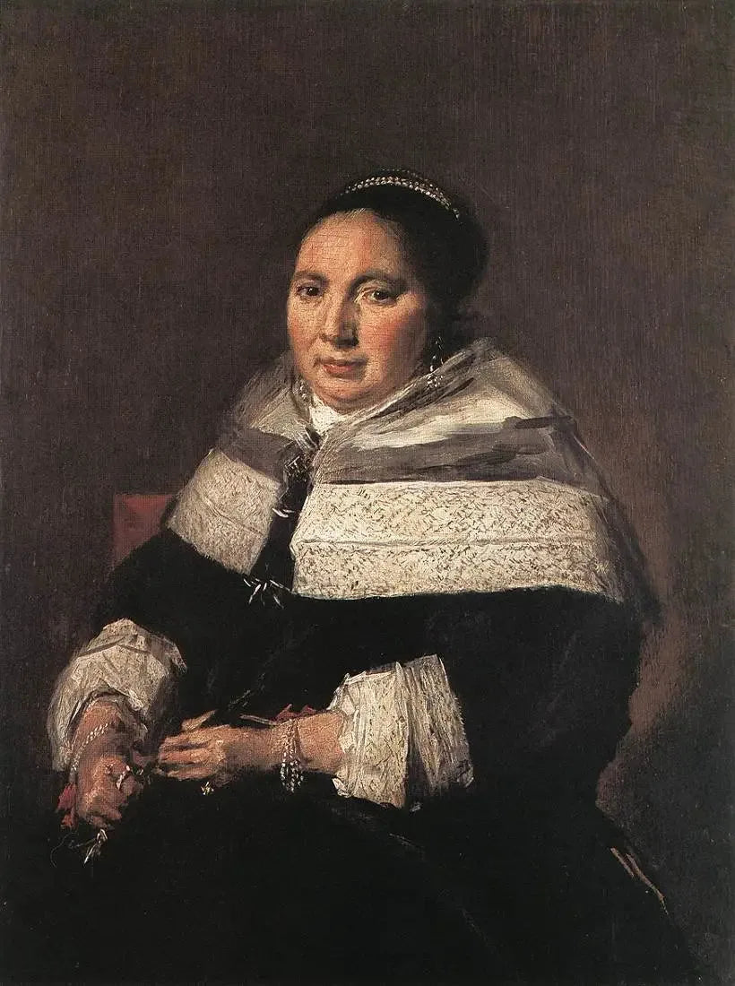 Portrait d'une femme - Frans Hals image 1 copie peinte à la main à l’huile