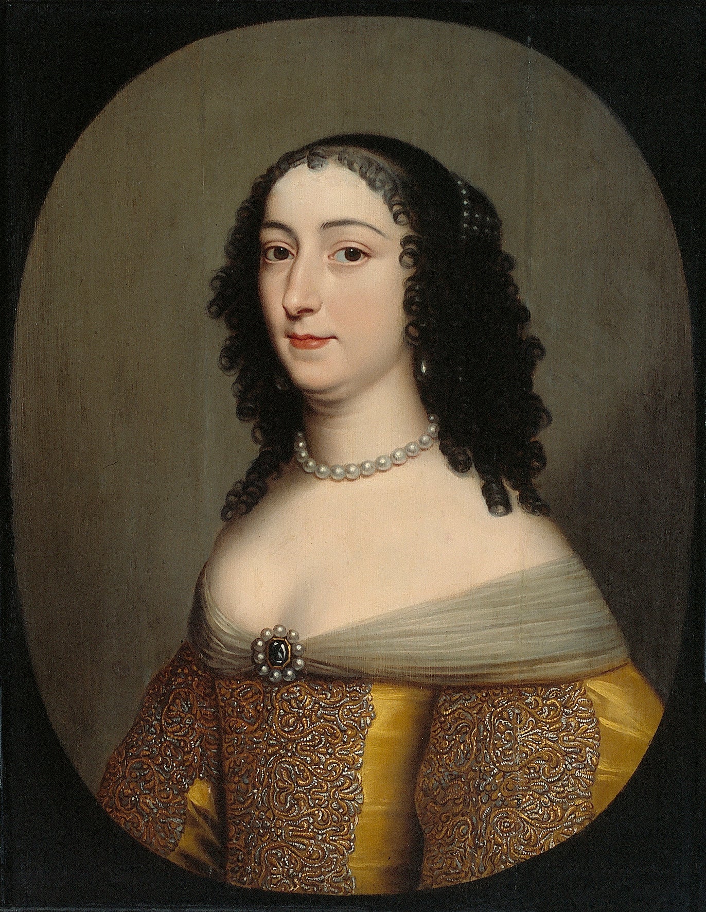 Portrait d'une femme - Gerrit van Honthorst image 1 reproduction de peinture à l’huile