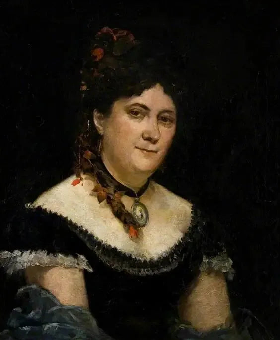 Portrait d'une femme - Gustave Courbet image 1 reproduction artisanale de tableau