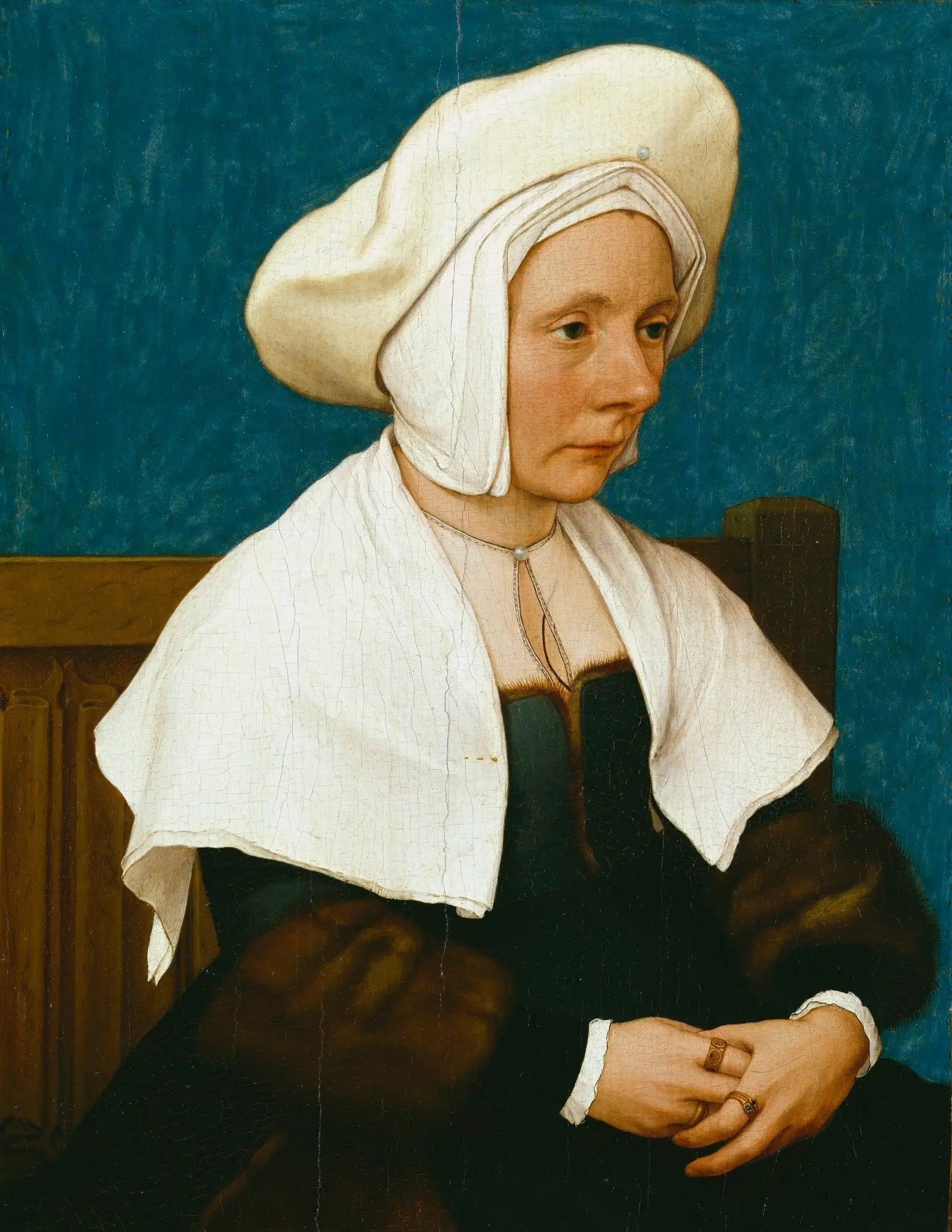 Portrait d'une femme - Hans Holbein le Jeune image 1 copie peinte à la main à l’huile