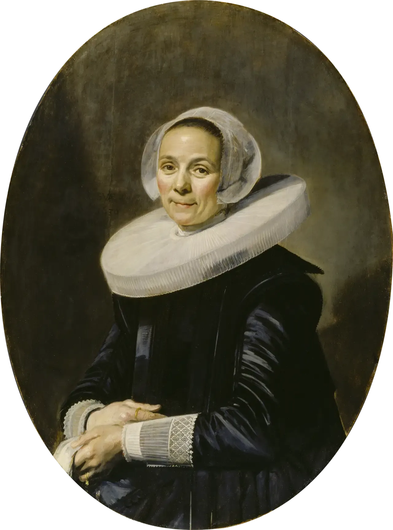 portrait d'une femme inconnue - Frans Hals image 1 reproduction artisanale de tableau