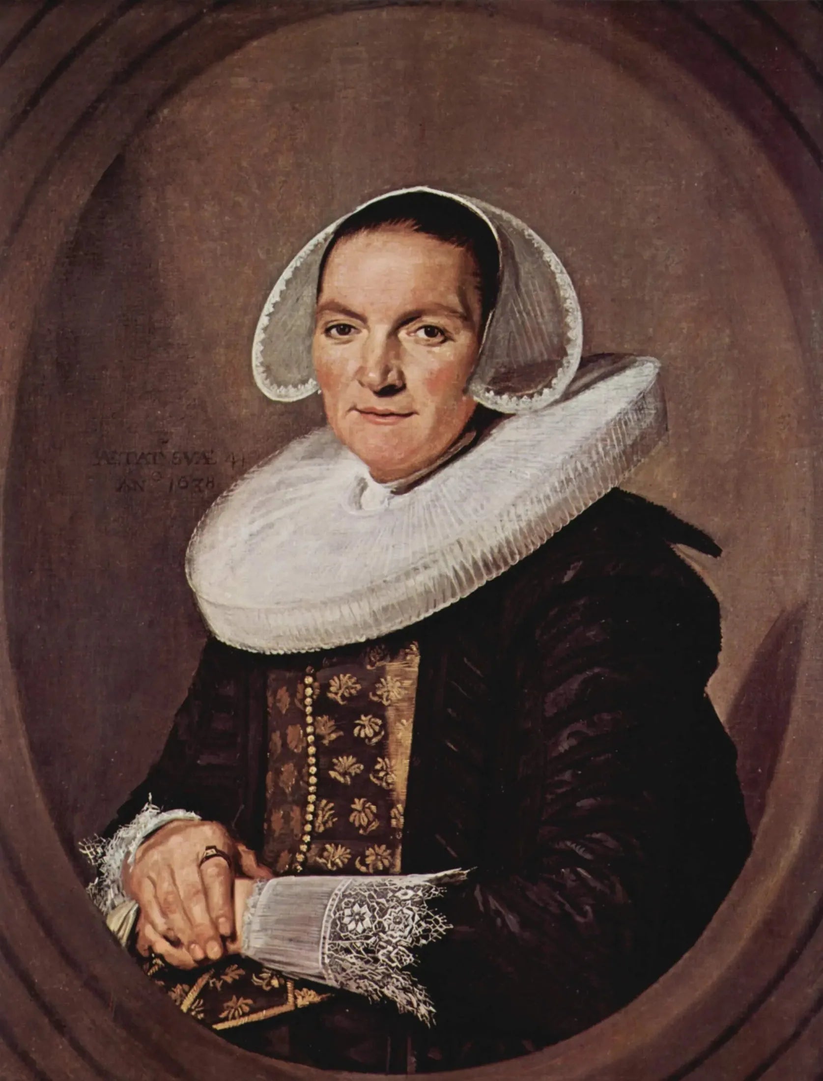 portrait d'une femme inconnue - Frans Hals image 1 copie de tableau peinte à la main