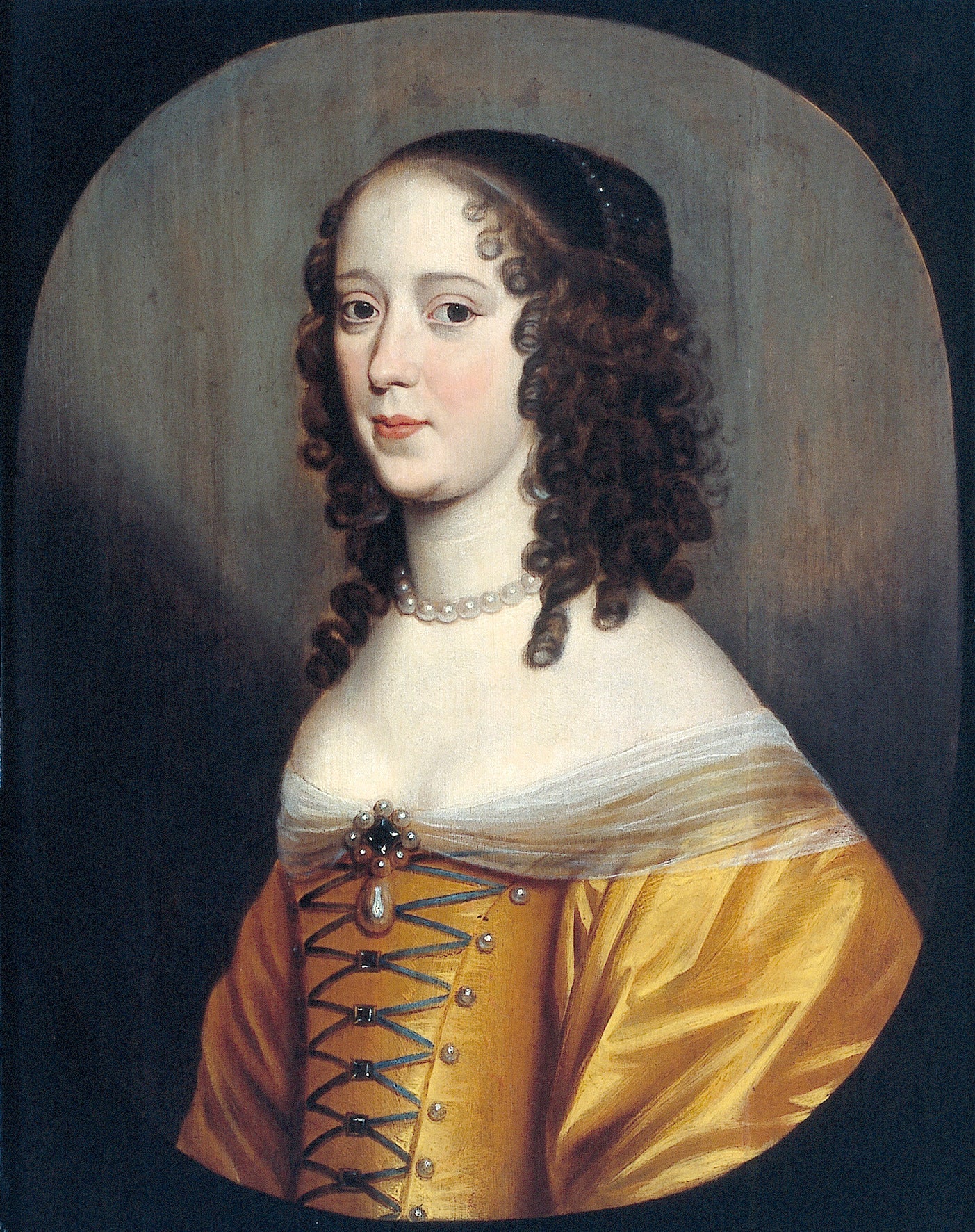 Portrait d'une femme inconnue - Gerrit van Honthorst image 1 tableau peint à l’huile sur toile