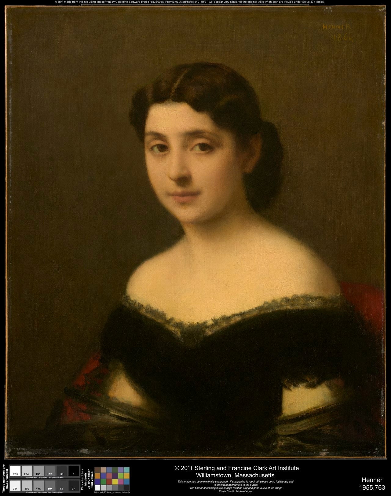Portrait d'une femme - Jean-Jacques Henner image 1 reproduction artisanale de tableau