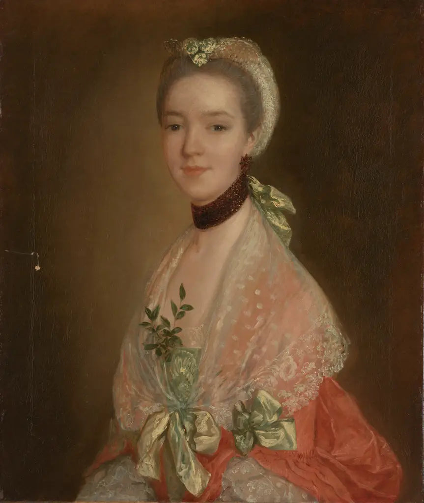 Portrait d'une femme - Thomas Gainsborough image 1 reproduction artisanale de tableau