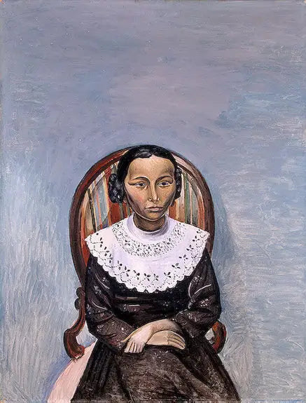 Portrait d'une fille en noir - André Derain image 1 copie de tableau peinte à la main