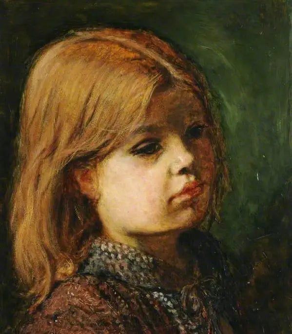 Portrait d'une fille - John Everett Millais image 1 reproduction de peinture à l’huile