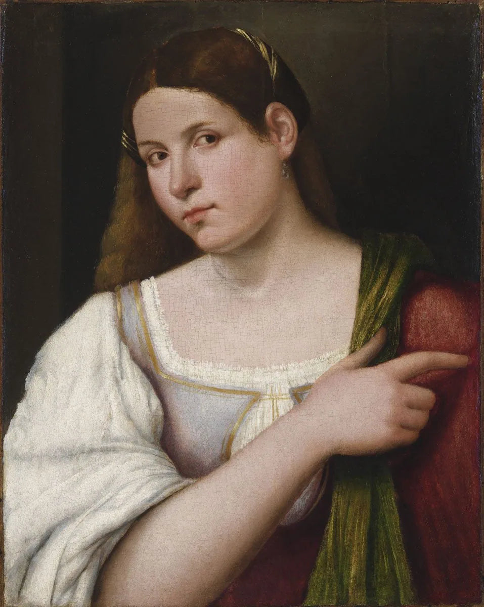 Portrait d'une fille - Sebastiano del Piombo image 1 tableau peint à l’huile sur toile