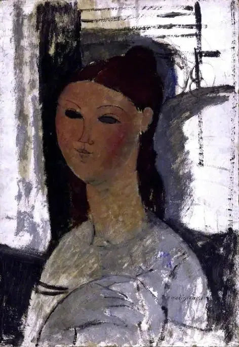 Portrait d'une jeune femme, assise - Amedeo Modigliani image 1 copie peinte à la main à l’huile