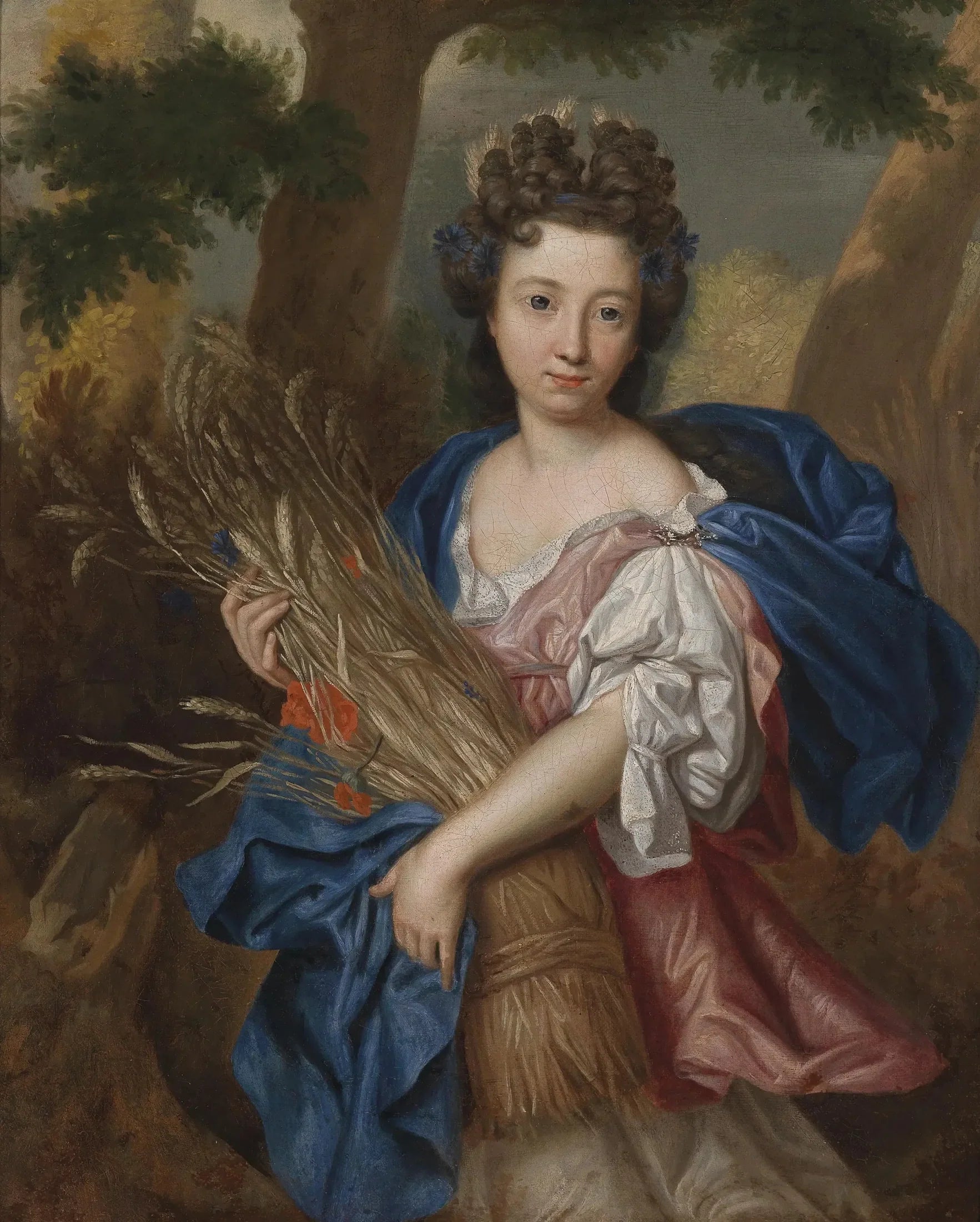 Portrait d'une jeune femme en Cérès - Pierre Mignard image 1 reproduction d’œuvre d’art à l’huile