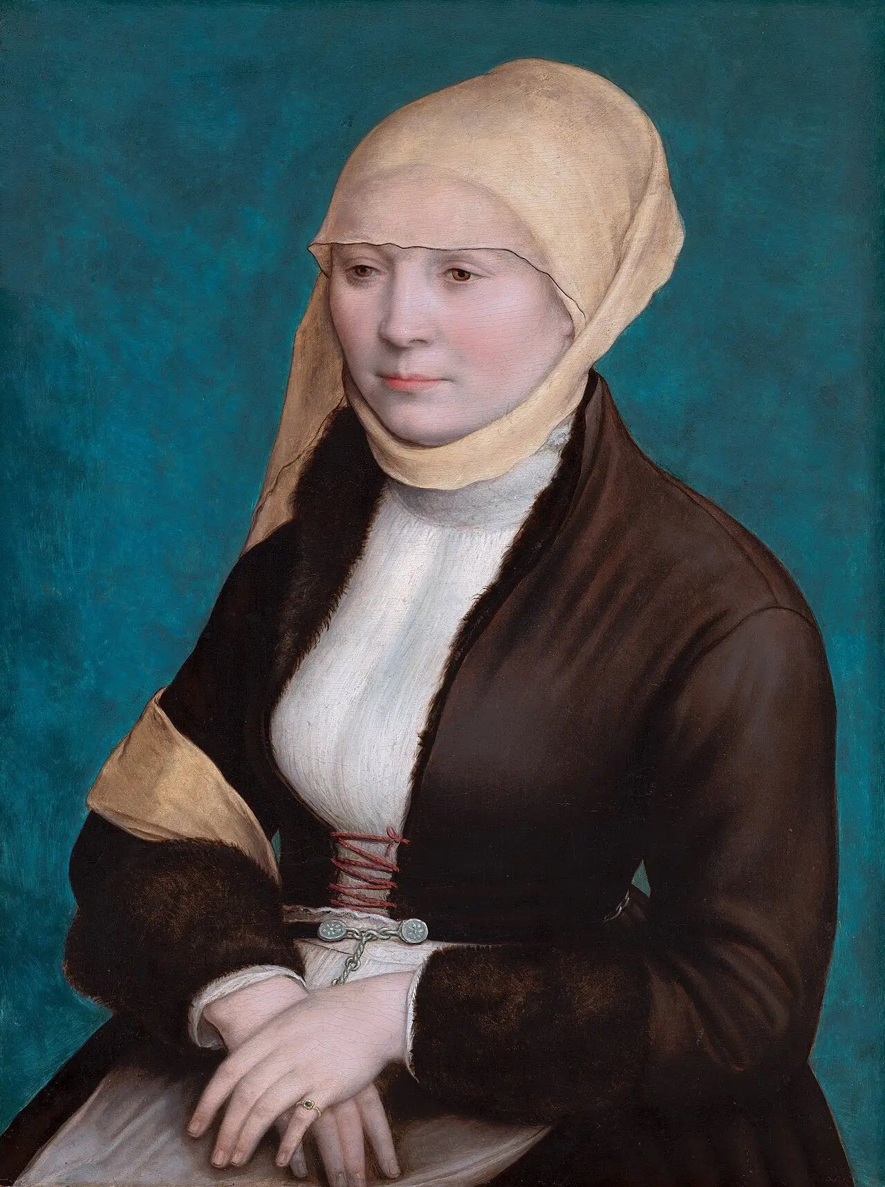 Portrait d'une jeune femme - Hans Holbein le Jeune image 1 reproduction réalisée par Alpha Reproduction