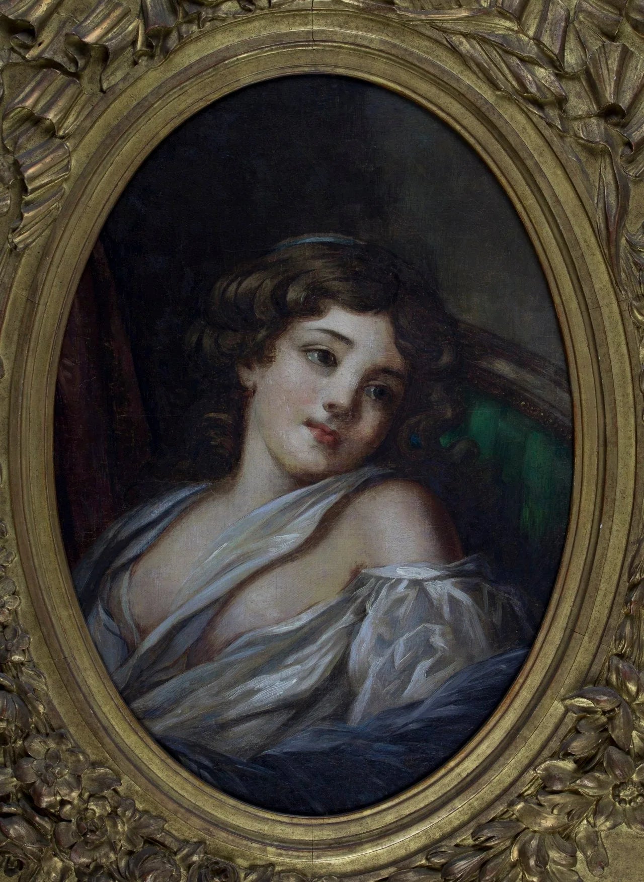 Portrait d'une jeune femme - Jean-Baptiste Greuze image 1 copie peinte à la main à l’huile