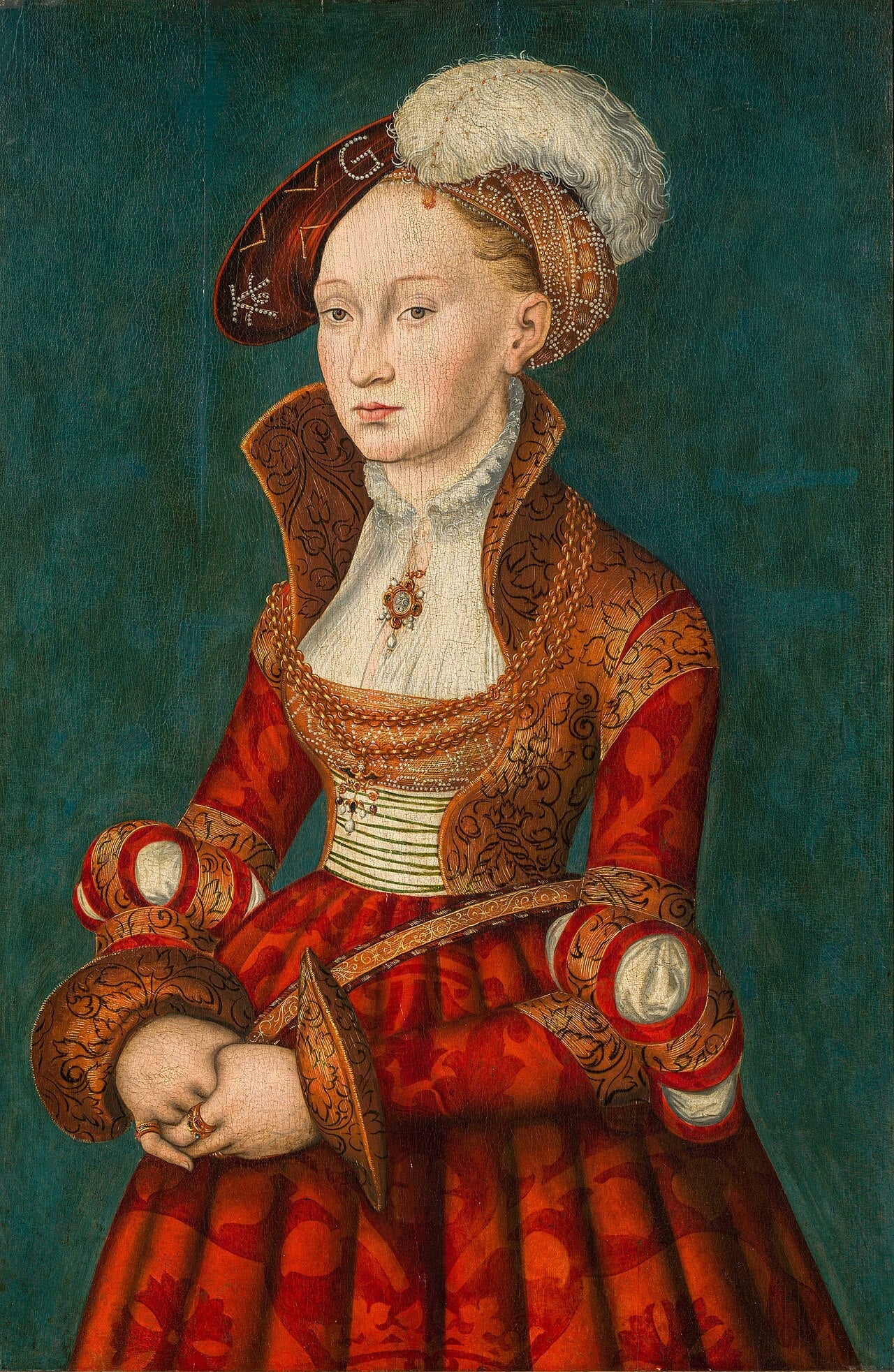 Portrait d’une jeune femme - Lucas Cranach the Elder image 1 copie de tableau peinte à la main