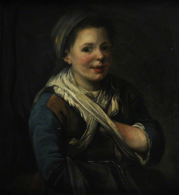 Portrait d'une jeune fille - Francisco de Herrera le Vieux image 1 reproduction d’œuvre d’art à l’huile