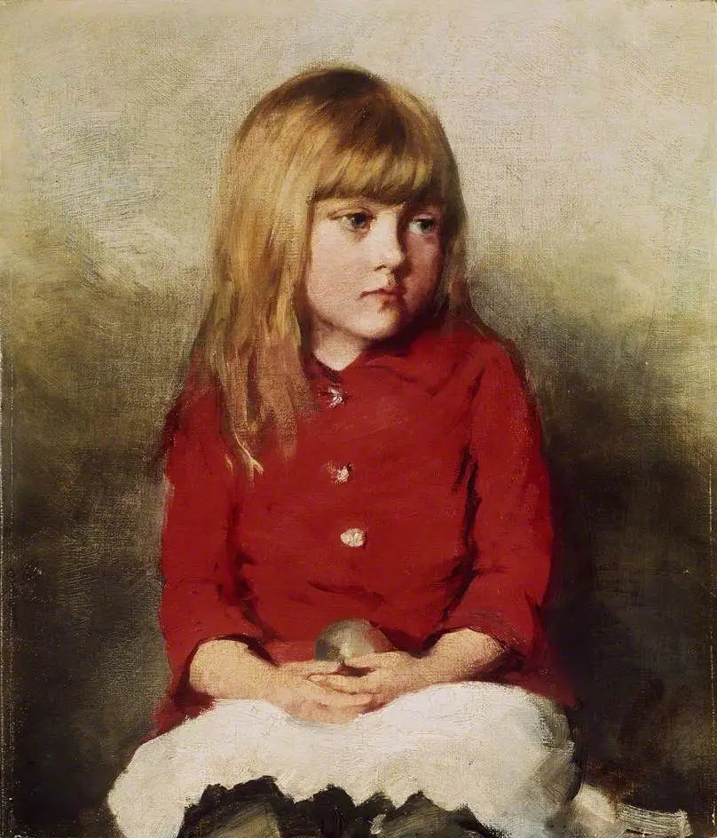 Portrait d'une jeune fille - John Everett Millais image 1 reproduction de peinture à l’huile