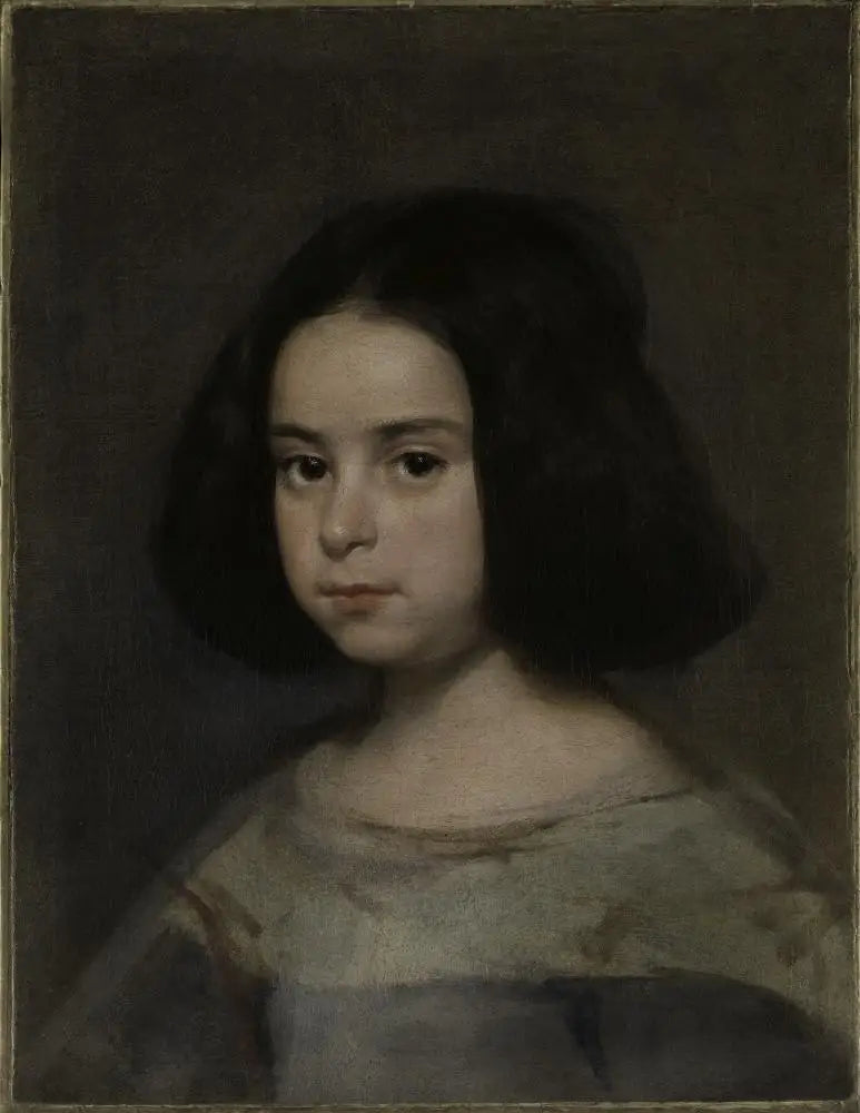 Portrait d'une petite fille - Diego Velázquez image 1 reproduction de peinture à l’huile