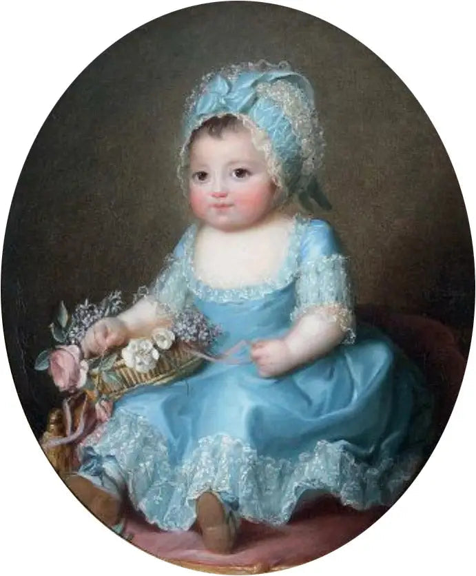 Portrait d'une petite fille dite Sophie de Bourbon, mademoiselle d'Artois (1776-1783) - Élisabeth Vigée Le Brun image 1 reproduction artisanale de tableau