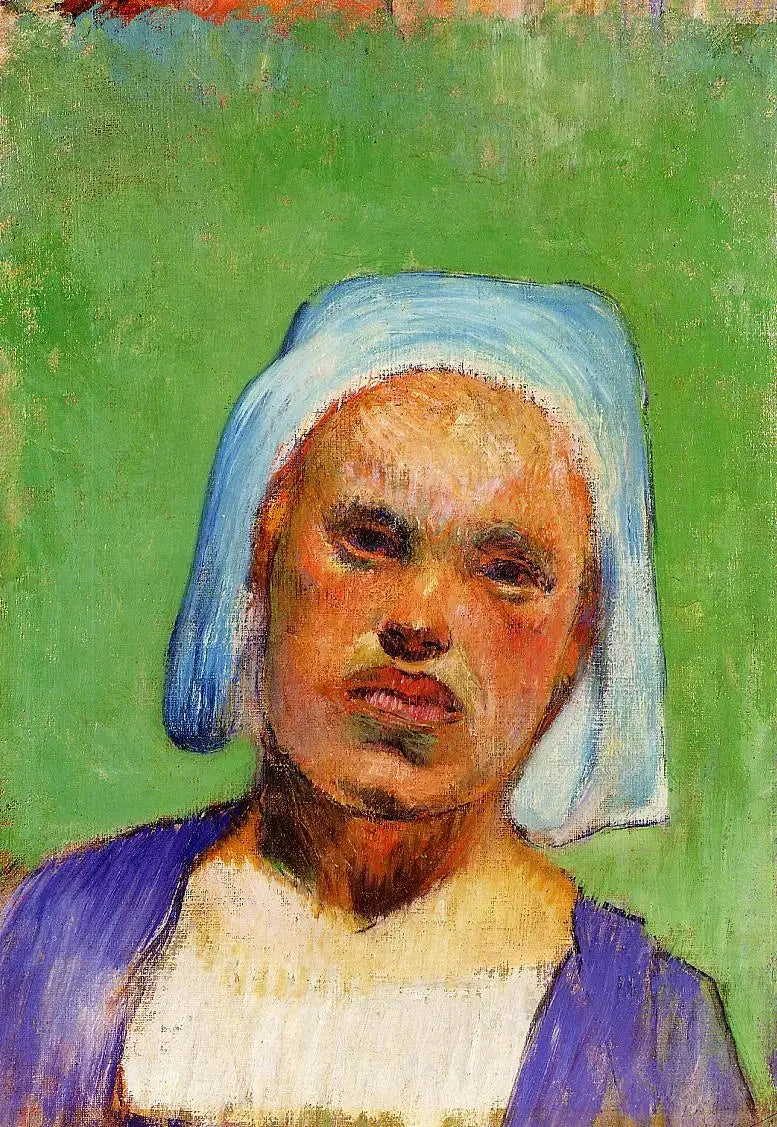 Portrait d'une Pont-avennoise, peut-être Marie Louarn - Paul Gauguin image 1 reproduction artisanale de tableau