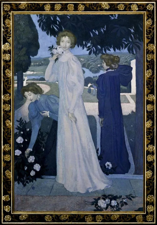 Portrait d'Yvonne Lerolle en trois aspects - Maurice Denis image 1 copie de tableau peinte à la main