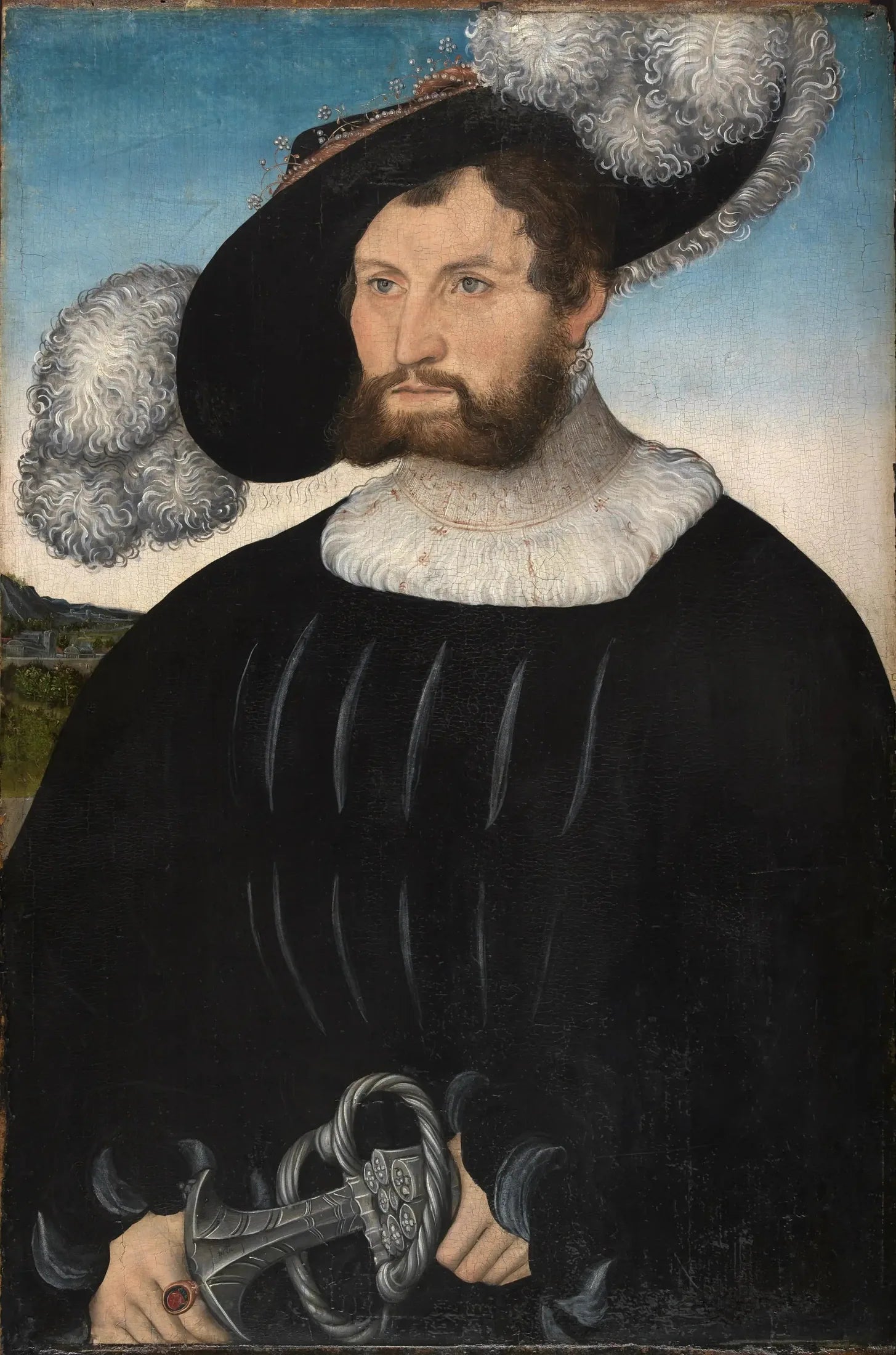 Portrait de A. de Rechenberg - Lucas Cranach the Elder image 1 reproduction de peinture à l’huile