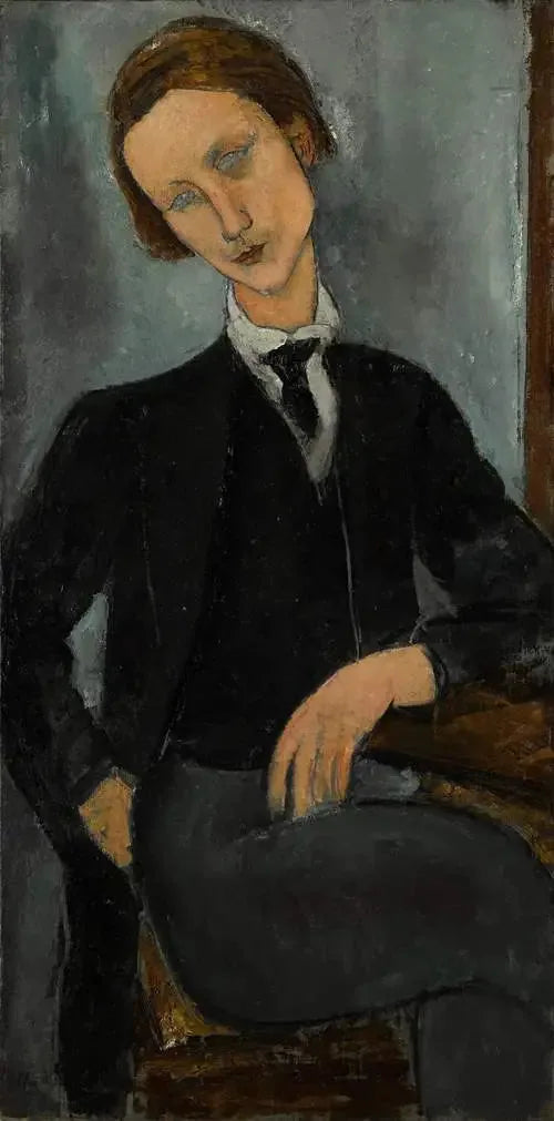 Portrait de Baranowski - Amedeo Modigliani image 1 copie de tableau peinte à la main