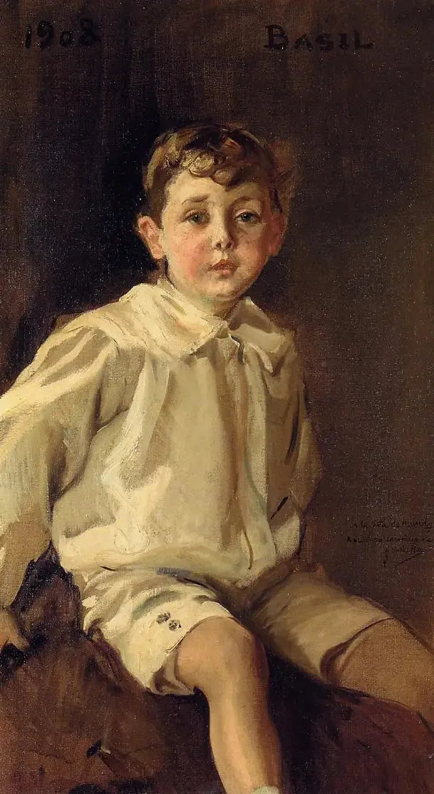 Portrait de Basil Mundy - Joaquín Sorolla image 1 reproduction de peinture à l’huile
