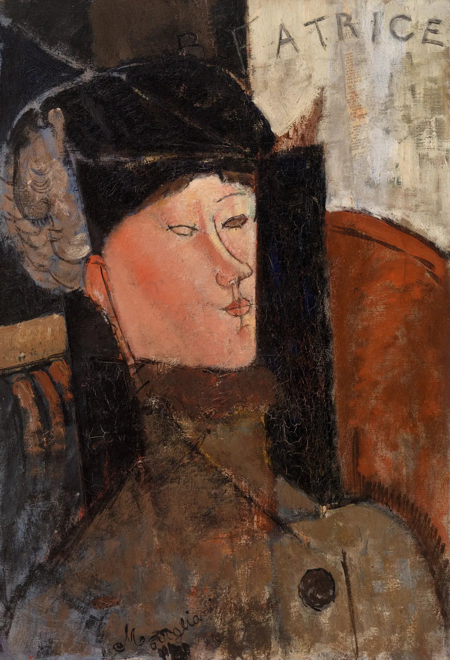 Portrait de Béatrice Hastings (Modigliani, Philadelphie) - Amedeo Modigliani