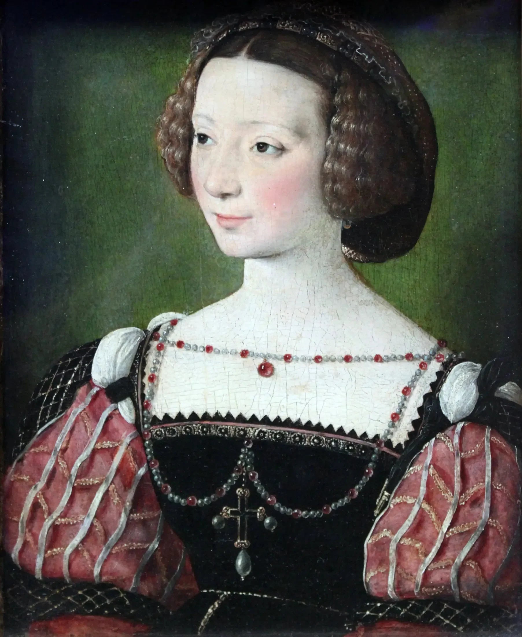 Portrait de Beatrix Pacheco, comtesse de Montbel et Entremonts - Jean Clouet image 1 copie de tableau peinte à la main