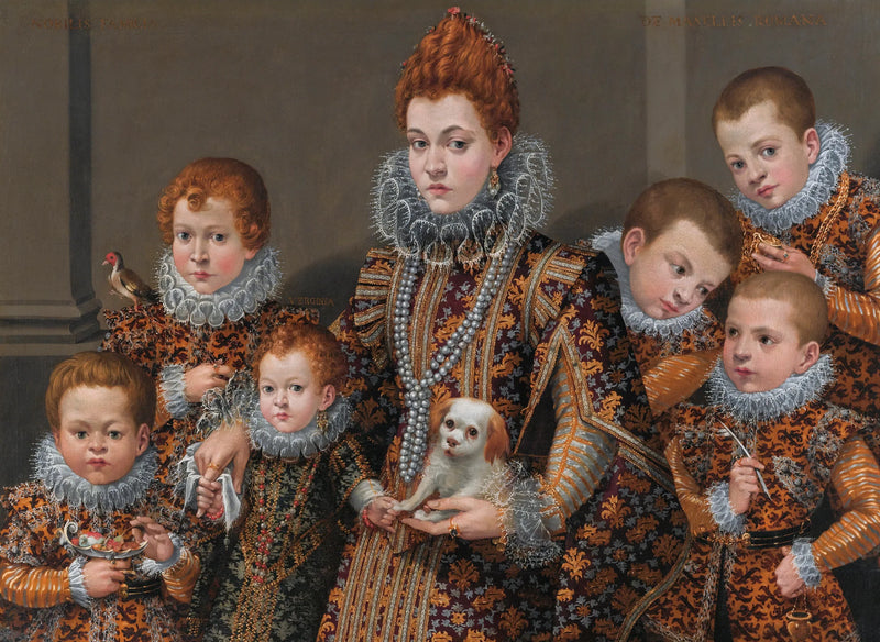 Portrait de Bianca degli Utili Maselli et de ses enfants - Lavinia Fontana