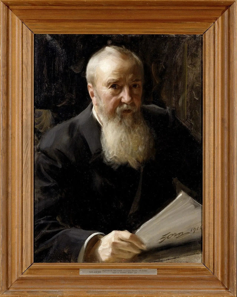 Portrait de Carl Fredrik Liljevalch - Anders Zorn