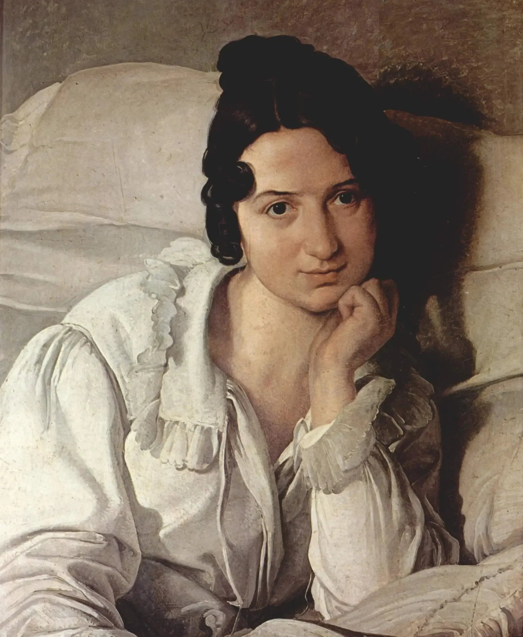 Portrait de Carolina Zucchi - Francesco Hayez image 1 tableau peint à l’huile sur toile