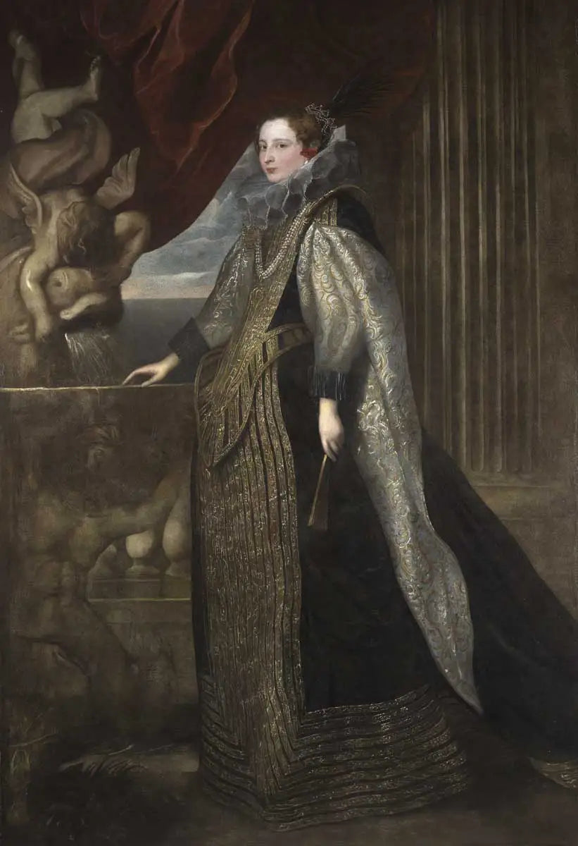 Portrait de Catarina Balbi Durazzo - Antoine van Dyck image 1 reproduction artisanale de tableau