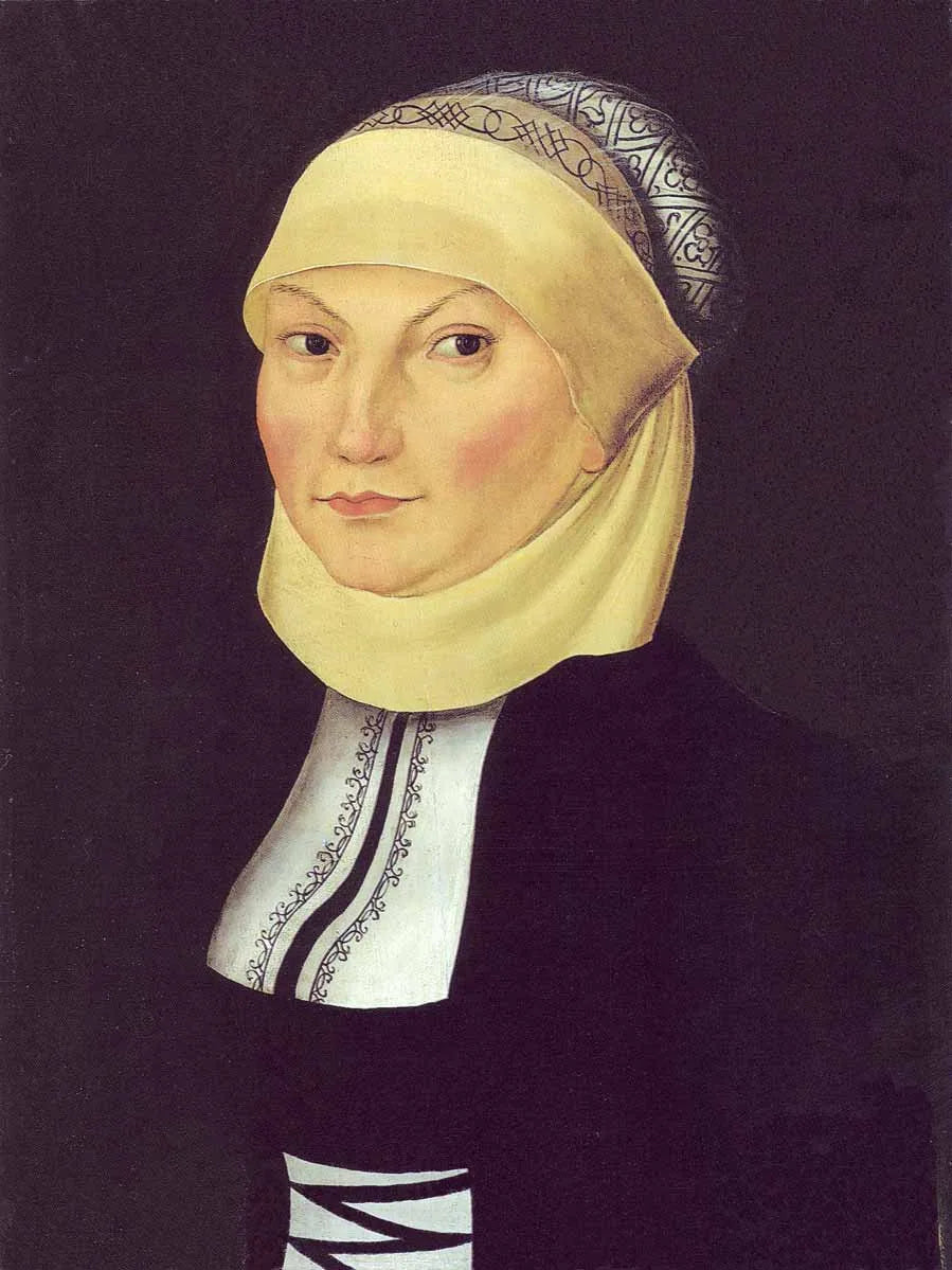 Portrait de Catherine de Bora - Lucas Cranach the Elder image 1 copie peinte à la main à l’huile