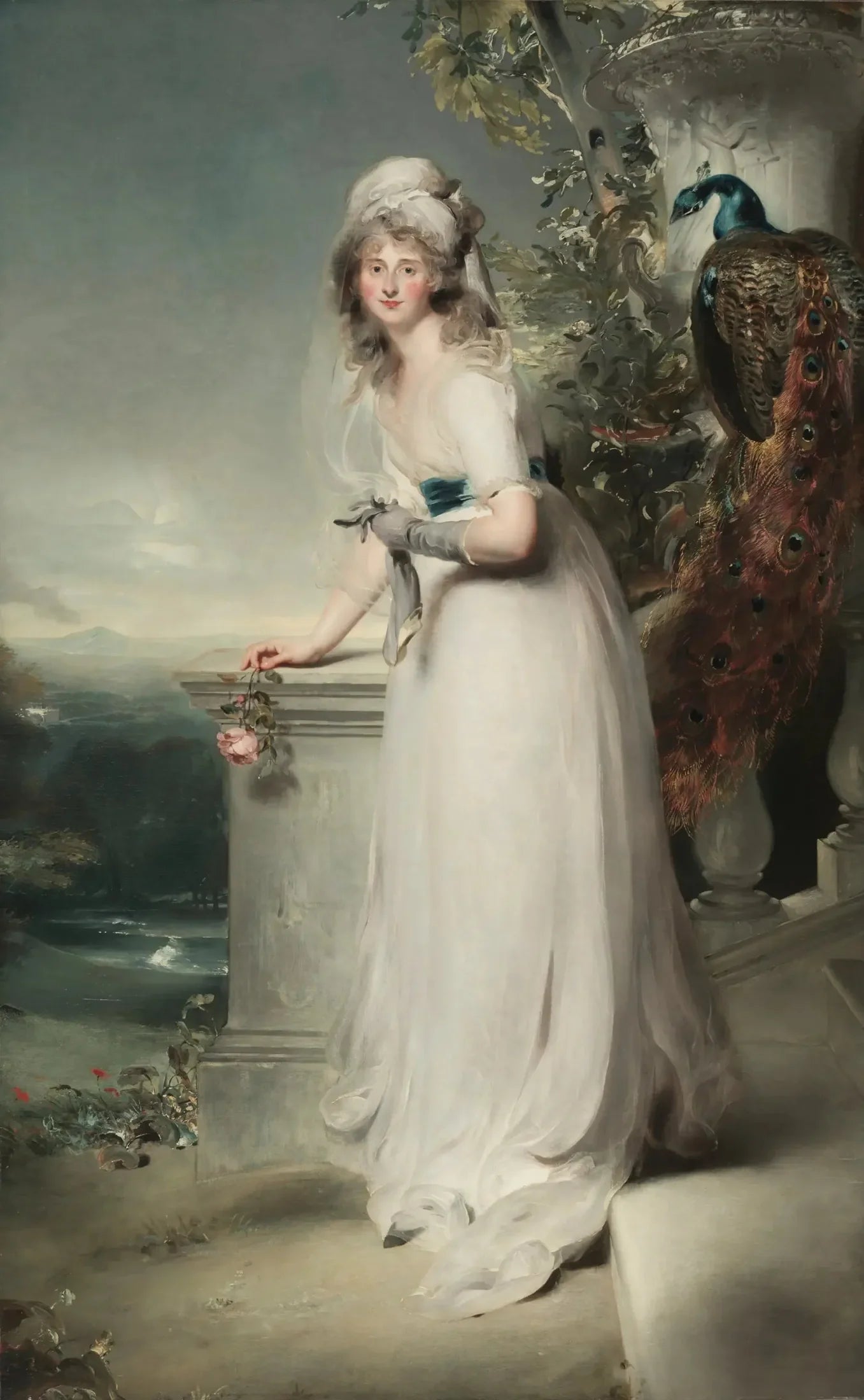 Portrait de Catherine Grey, Lady Manners - Thomas Lawrence image 1 tableau peint à l’huile sur toile