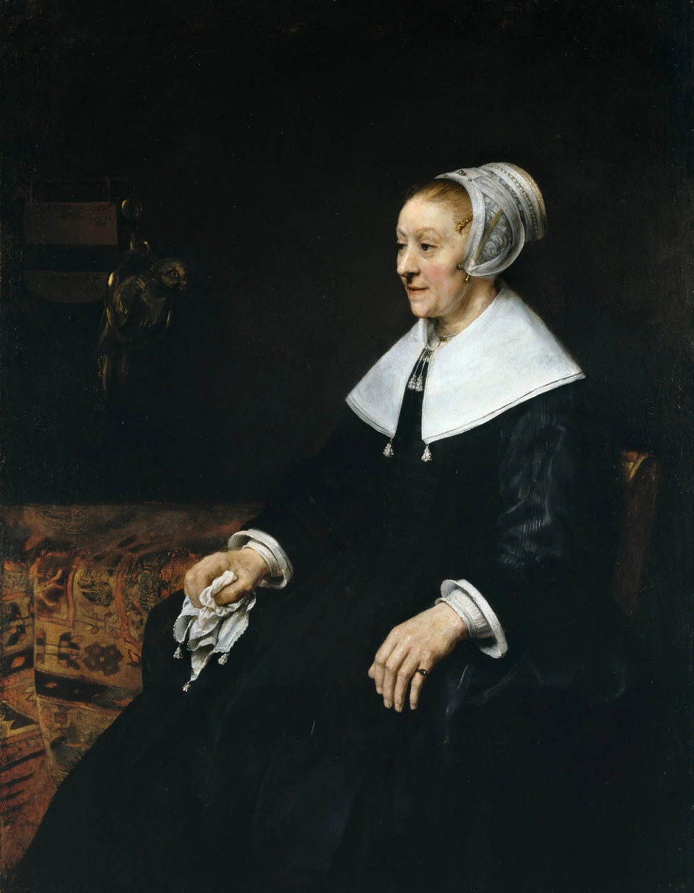 Reproduction du tableau « portrait de Catrina Hoogsaet - Rembrandt » par Alpha Reproduction en peinture à l’huile