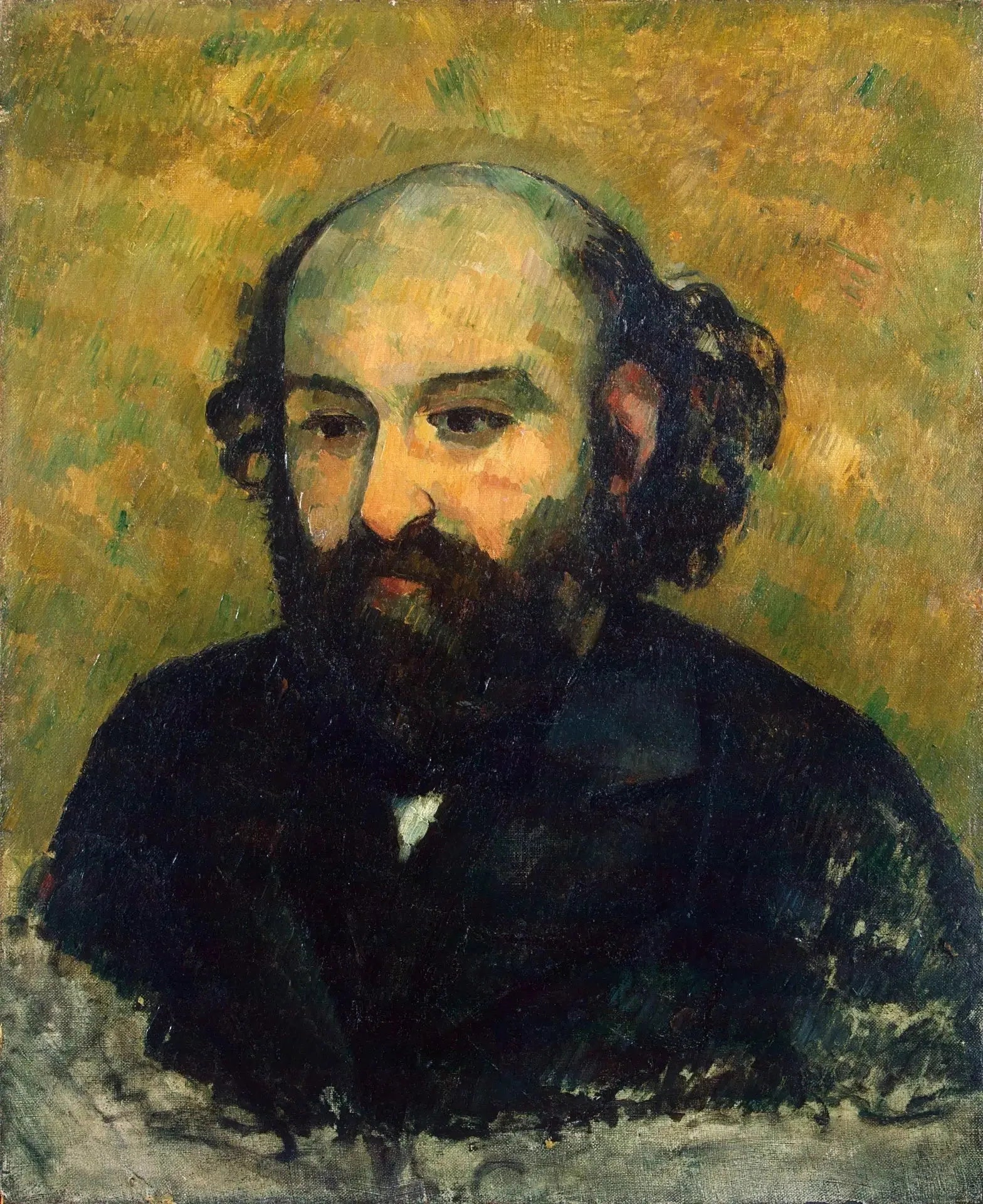 Portrait de Cezanne, d'après Renoir - Paul Cézanne image 1 reproduction artisanale de tableau