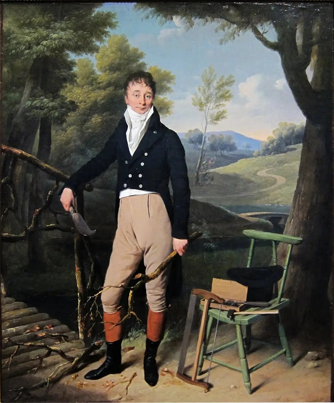 Portrait de Charles d'Aucourt de Saint-Just - Louis-Léopold Boilly image 1 copie peinte à la main à l’huile