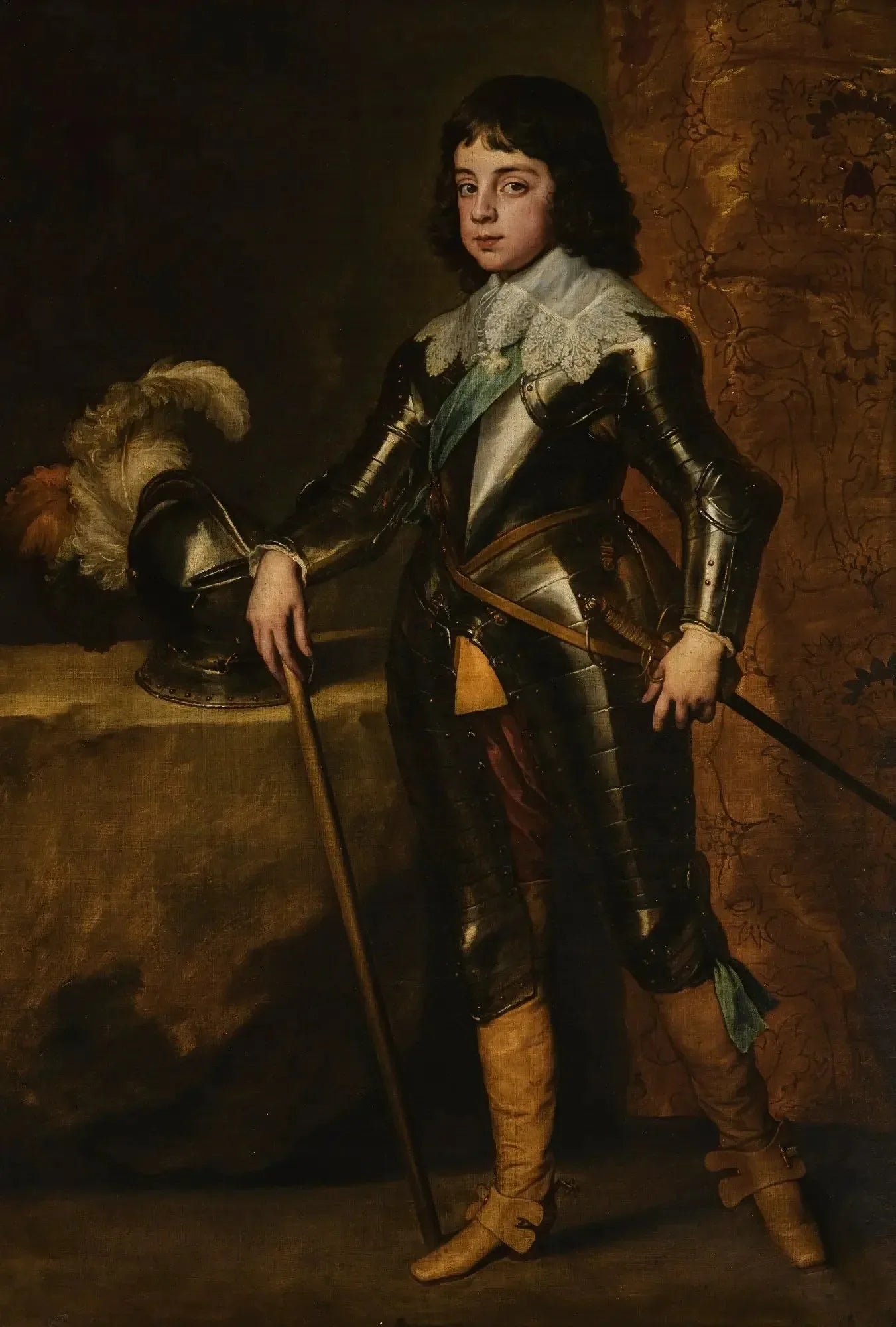 Portrait de Charles II en prince de Galles - Antoine van Dyck image 1 copie peinte à la main à l’huile