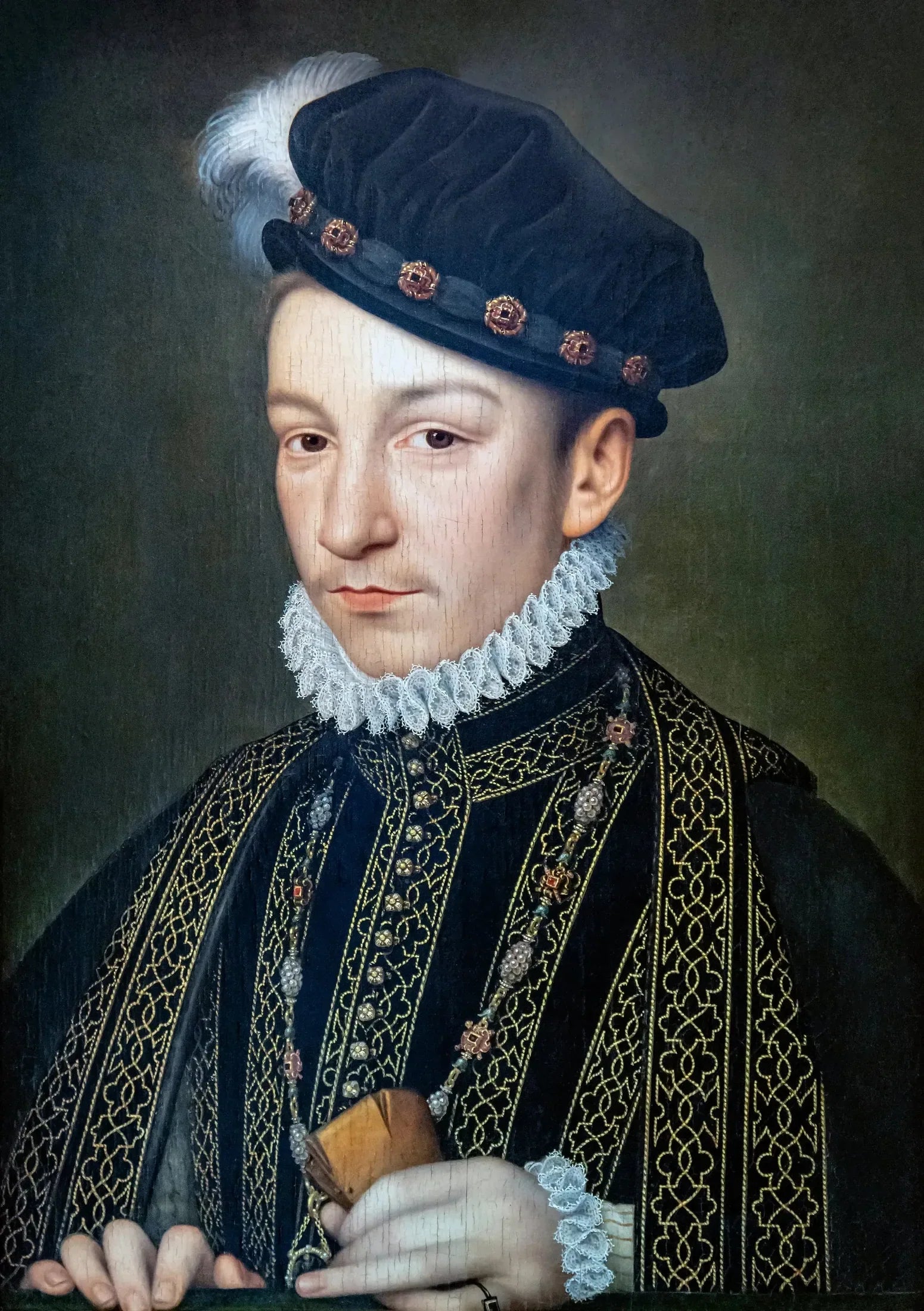 Portrait de Charles IX - François Clouet image 1 copie peinte à la main à l’huile