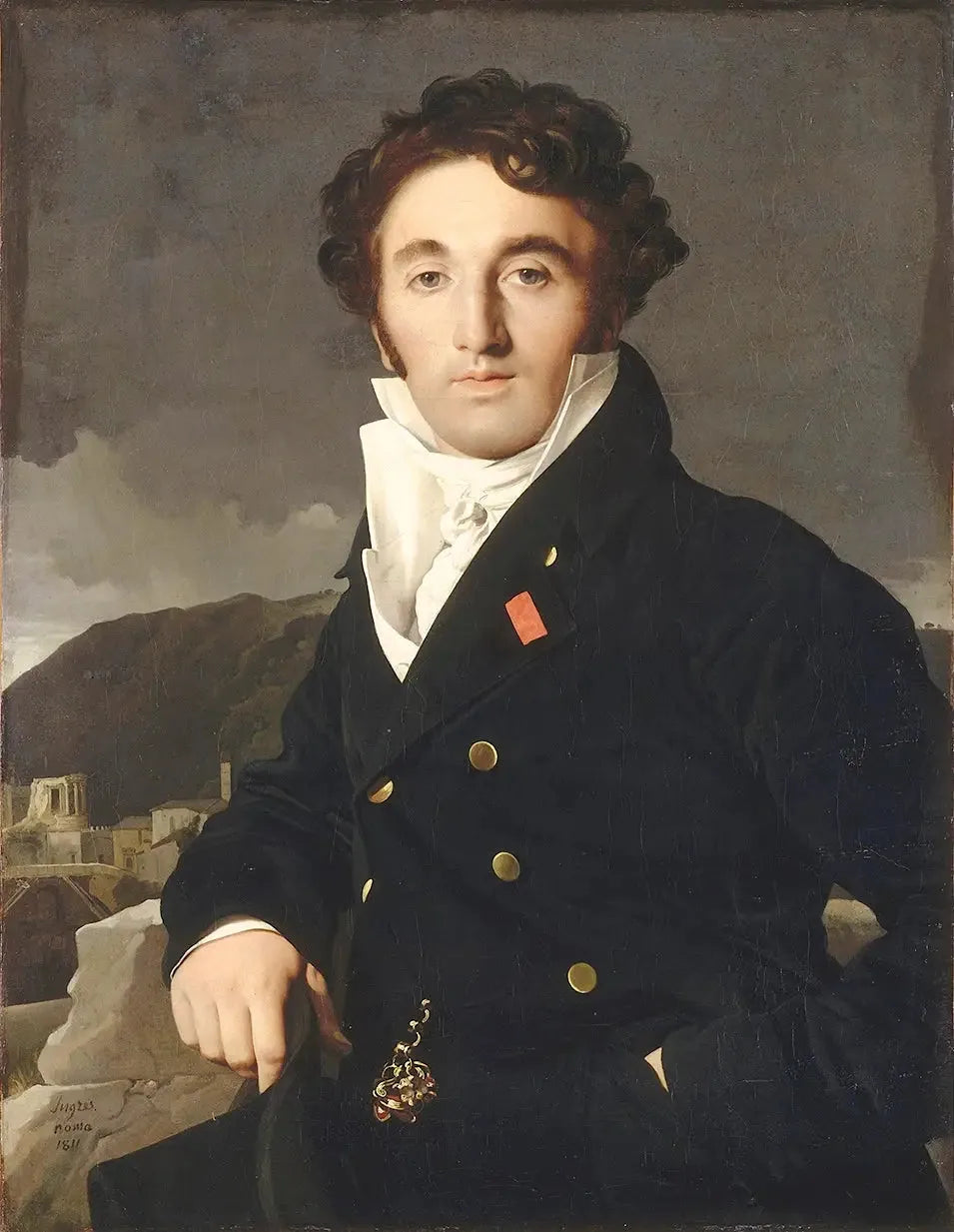 Portrait de Charles-Joseph-Laurent Cordier - Jean-Auguste-Dominique Ingres image 1 copie de tableau peinte à la main
