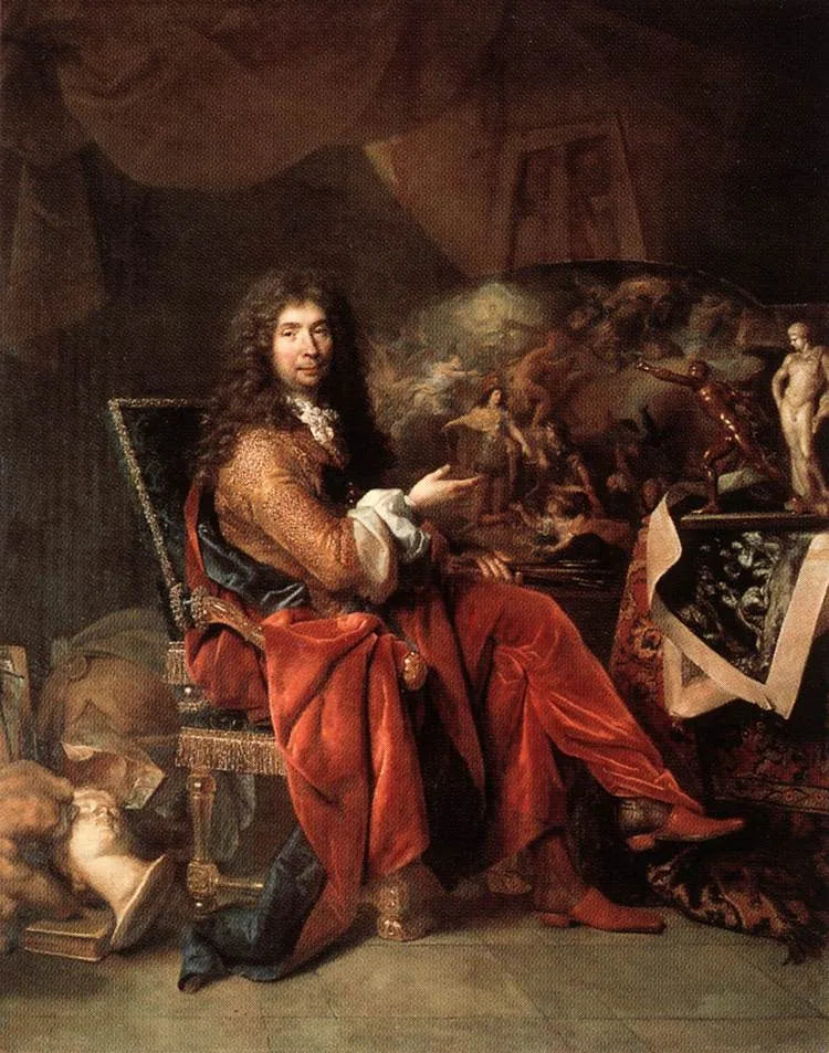 Portrait de Charles Le Brun - Nicolas de Largillière image 1 reproduction artisanale de tableau