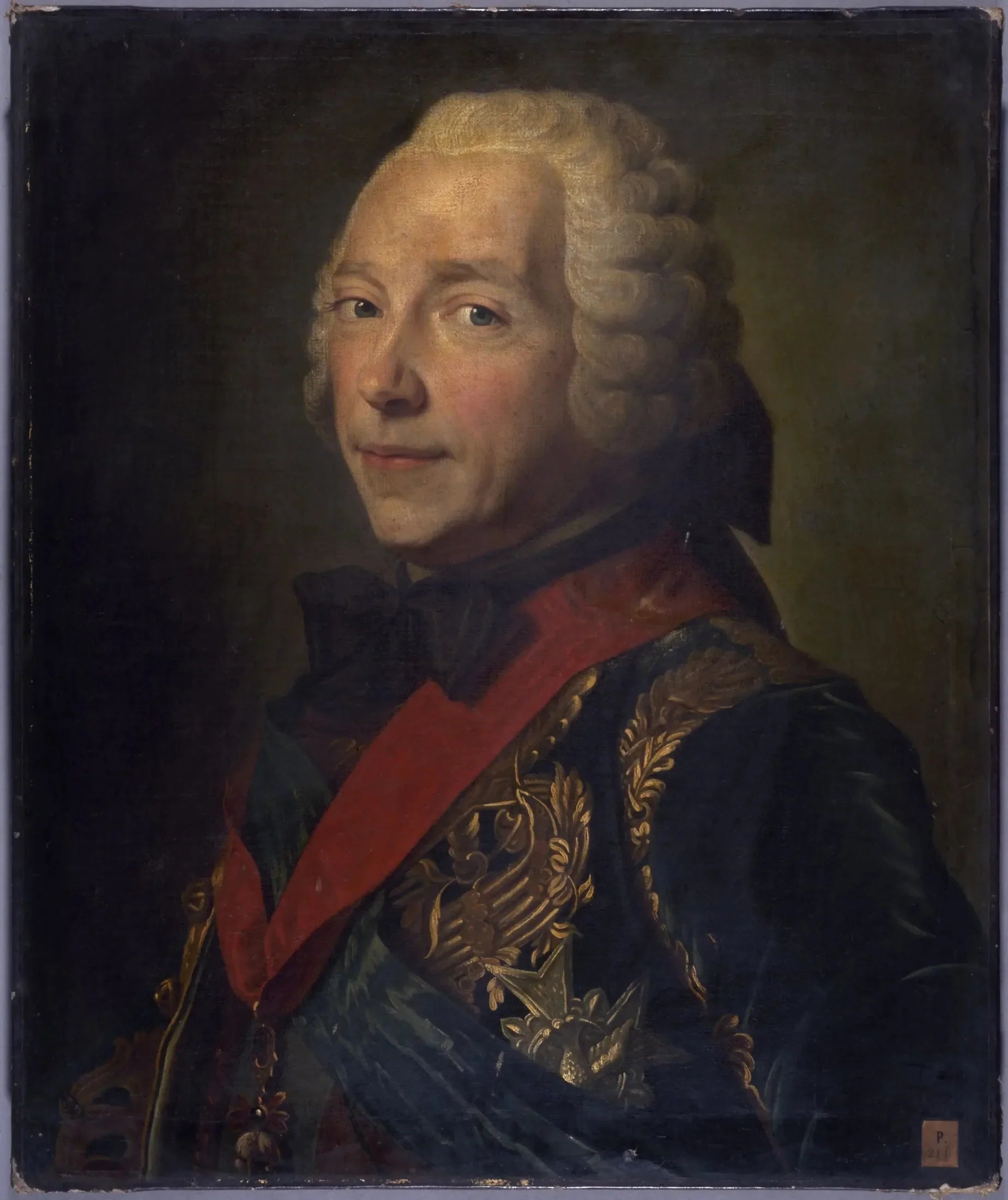 Portrait de Charles-Louis-Auguste Fouquet, duc de Belle-Isle (1684-1761), maréchal de France - Maurice-Quentin de La Tour image 1 copie de tableau peinte à la main