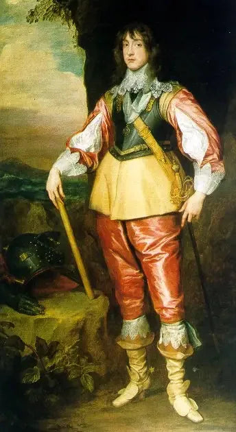 Portrait de Charles Louis, électeur palatin (1617-1680), en exil - Antoine van Dyck image 1 copie de tableau peinte à la main