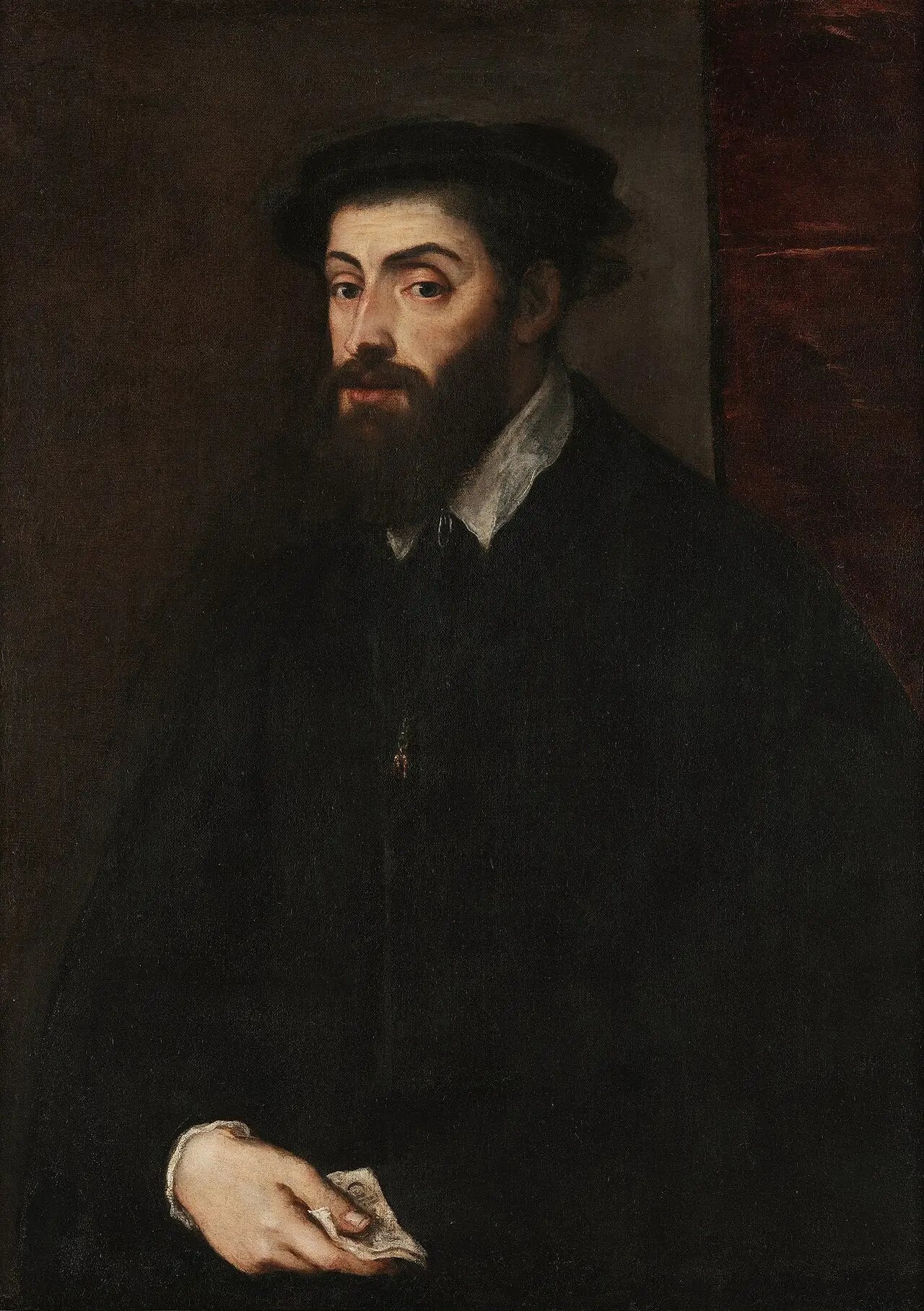 Portrait de Charles Quint - Titian image 1 copie de tableau peinte à la main
