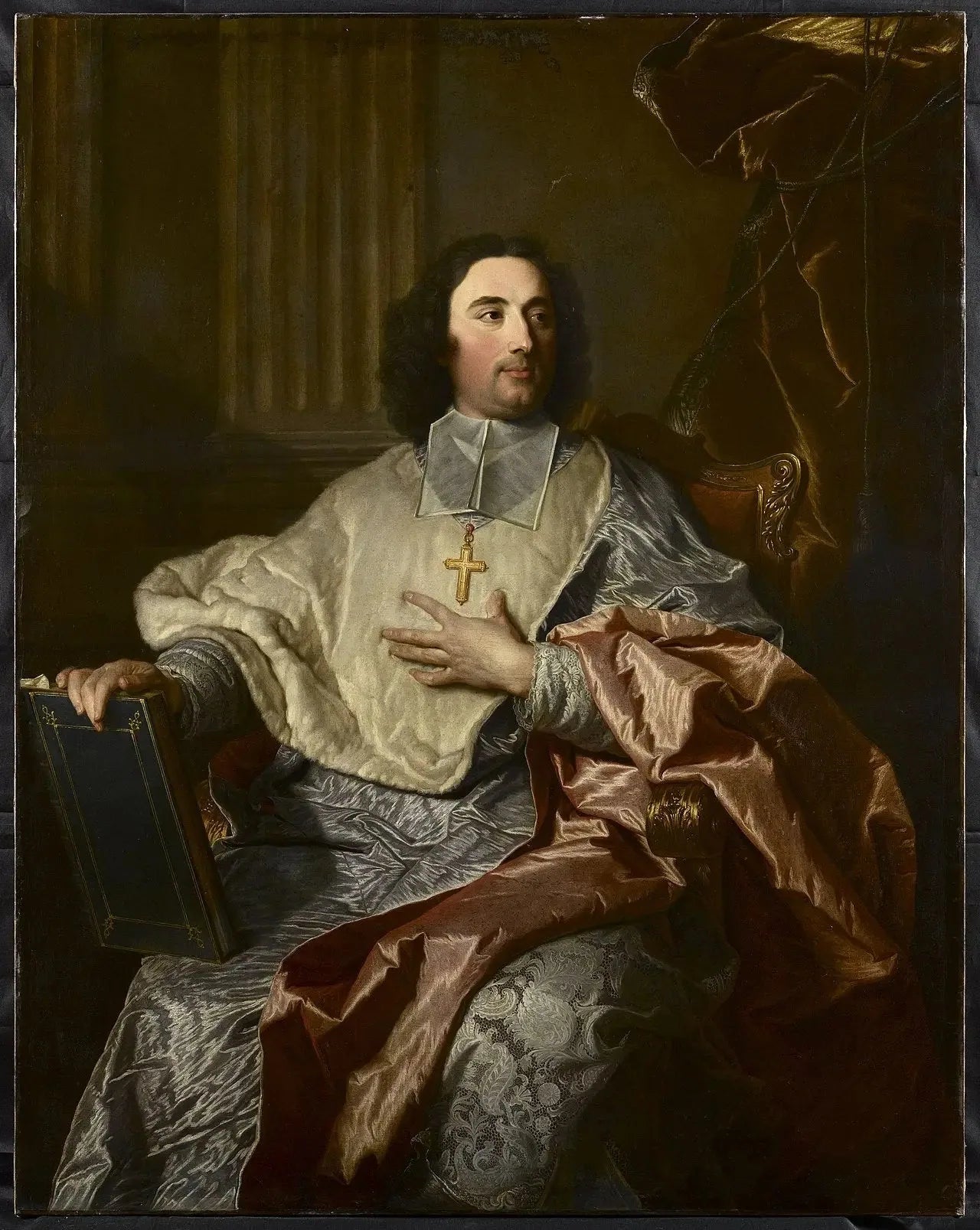 Portrait de Charles de Saint-Albin - Hyacinthe Rigaud image 1 reproduction de peinture à l’huile