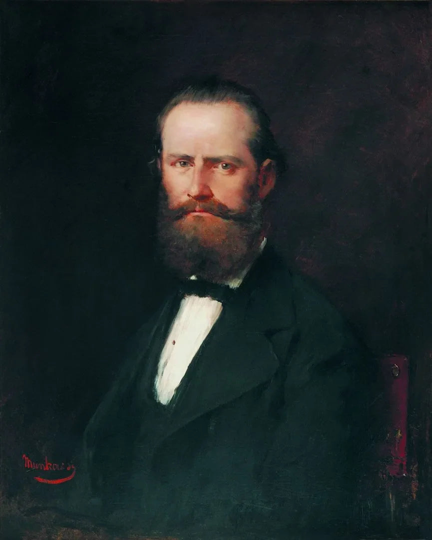 Portrait de Charles Sedelmeyer - Mihály Munkácsy image 1 copie peinte à la main à l’huile